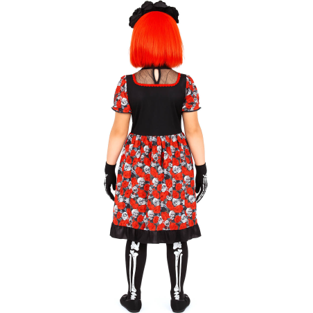 Disfraz De Catrina Bonita Niña - Disfraces de Esqueletos y Calaveras - Disfraces de Esqueleto para Niñas