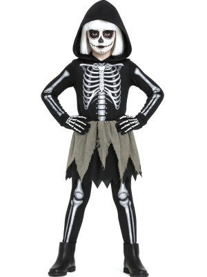 Disfraz De Esqueleto Harapos Niña - Disfraces Calaveras y Catrinas - Disfraces de Esqueleto para Niñas