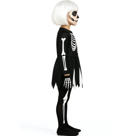Disfraz De Vestido Esqueleto Infantil