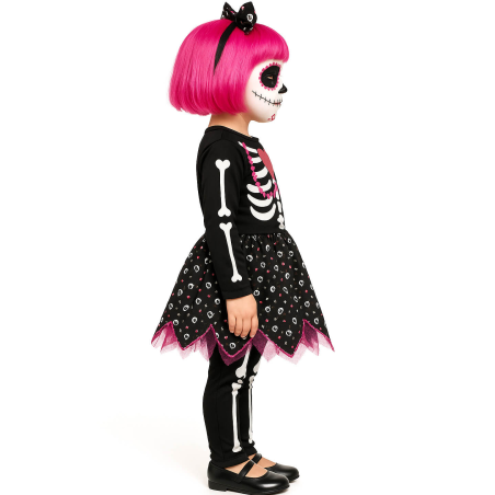 Disfraz De Esqueleto Vestido Bebe
