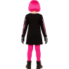 Disfraz De Esqueleto Vestido Rosa Infantil