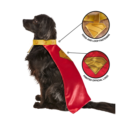 Disfraz de Kripto Superman para Mascota - Disfraces Superheroes Perros - Superman