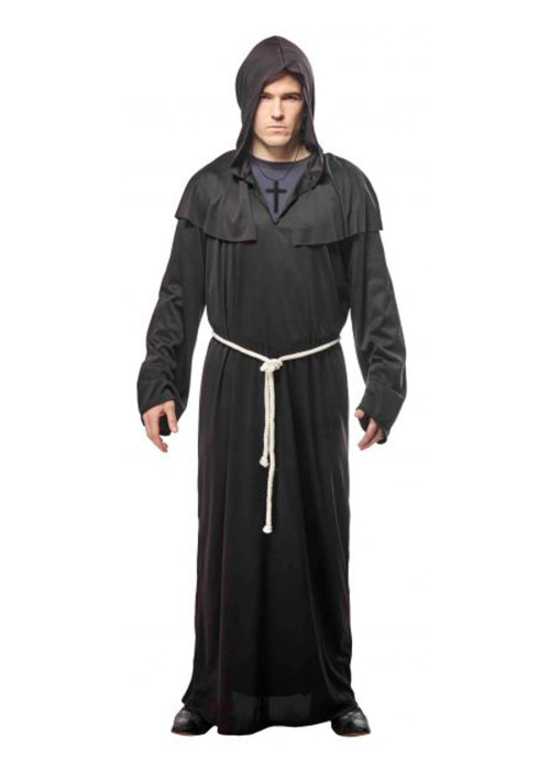 Disfraz de Monje Negro para Hombre - Disfraces de Curas y Religiosos