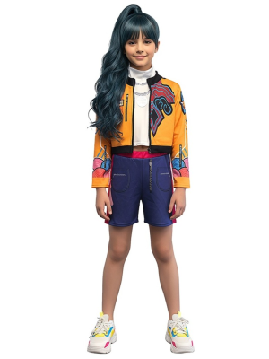 Disfraz de Guerrera K-POP Rumi Classic para Niña - Disfraces Cazadoras Demonios - Disfraces de Las Guerreras K-POP infantiles