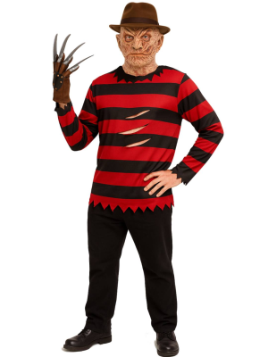 Disfraz De Freddy Krueger Hombre - Disfraces Halloween - Disfraces de Asesino de Pesadillas Adulto
