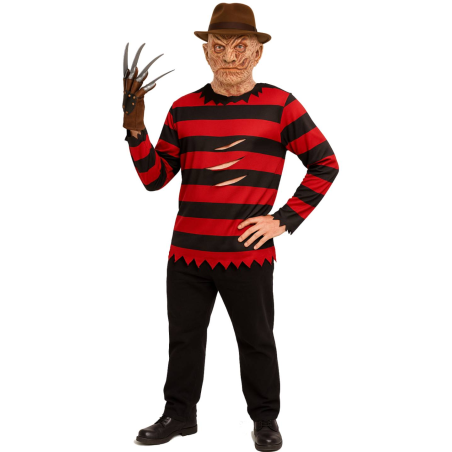 Disfraz De Freddy Krueger Hombre - Disfraces Halloween - Disfraces de Asesino de Pesadillas Adulto