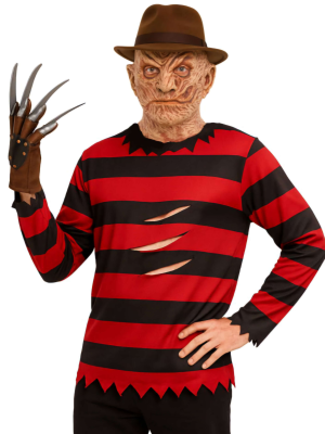Disfraz De Freddy Krueger Hombre - Disfraces Halloween - Disfraces de Asesino de Pesadillas Adulto