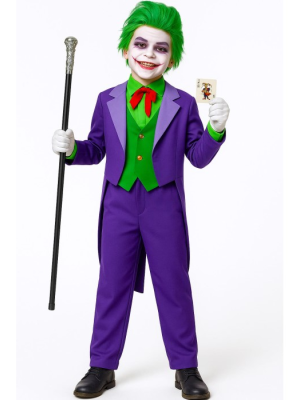 Disfraz de Joker Morado para Niño - Disfraces Halloween Payasos - Disfraces de Joker y Joker Baby Infantiles