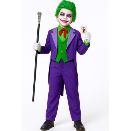 Disfraz de Joker Morado para Niño - Disfraces Halloween Payasos - Disfraces de Joker y Joker Baby Infantiles