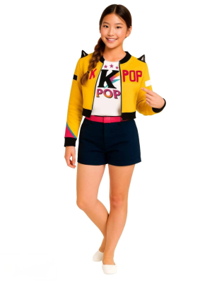 Disfraz de Guerrera K-POP Rumi para Niña - Disfraces Cazadoras Demonios - Disfraces de Las Guerreras K-POP infantiles