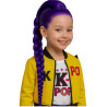 Peluca Rumi Guerrera K-POP Infantil - Complementos Cazadoras Demonios - Complementos de Las Guerreras K-POP