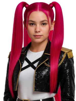 Peluca Mira Guerrera K-POP - Complementos Cazadoras Demonios - Complementos de Las Guerreras K-POP