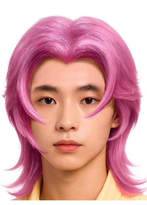 Peluca Romance Saja Boysa K-POP - Complementos Cazadoras Demonios - Complementos de Las Guerreras K-POP