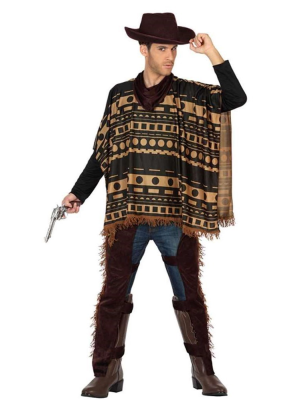 Disfraz de Vaquero con Poncho - Disfraces del Vaqueros Adultos