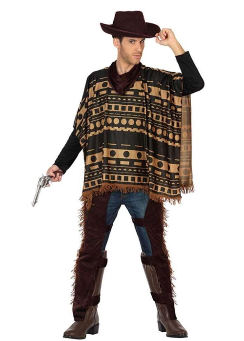Disfraz de Vaquero con Poncho - Disfraces del Vaqueros Adultos