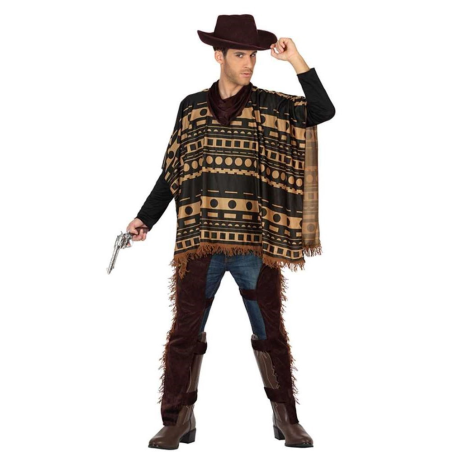 Disfraz de Vaquero con Poncho - Disfraces del Vaqueros Adultos