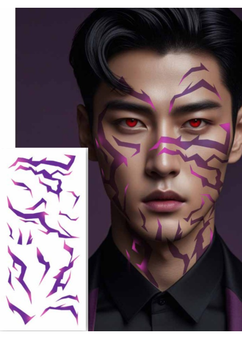 Tatuaje Jinu Saja Boys K-POP - Complementos Cazadoras Demonios - Complementos de Las Guerreras K-POP