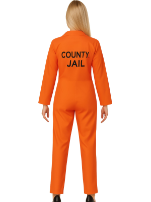Comprar Disfraz de Convicta Naranja - Disfraces de Policias y Presos para Mujer