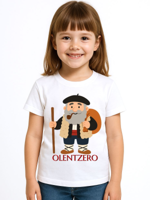Camiseta Olentzero niña - Euskal Jantziak