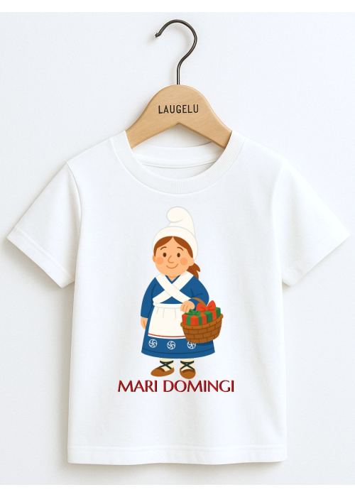 Camiseta Mari Domingi Infantil - Euskal Jantziak - Blusas y Camisetas Regionales Niña