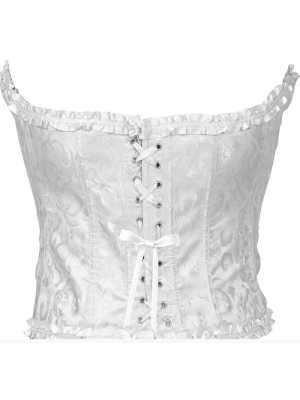 Corset Blanco Corazon - Complementos para Disfraces - Corpiños y Chalecos