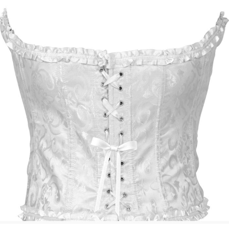 Corset Blanco Corazon - Complementos para Disfraces - Corpiños y Chalecos