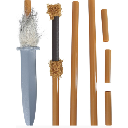Lanza Indigena 120cm Desmontable - Complementos Disfraces Indios - Espadas y Cuchillos