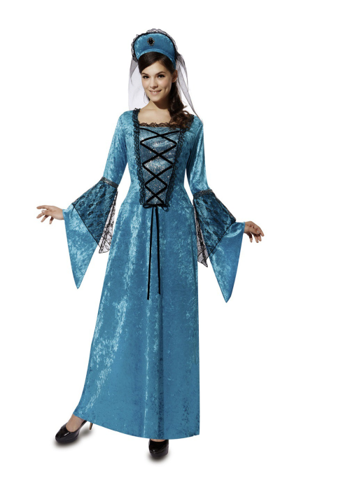 Comprar el Vestit de la Reina Medieval Blau per només 26.00€ – vestit de Botiga en línia