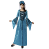 Disfraz de Reina Medieval Azul - Disfraces Medievales para Mujer