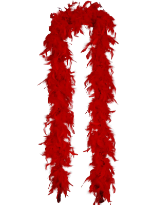 Boa De Plumas Roja 80gr - Complementos para Disfraces