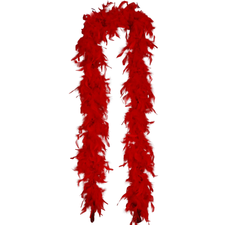 Boa De Plumas Roja 80gr - Complementos para Disfraces