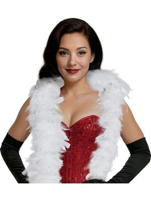 Boa De Plumas Blanca 80gr - Complementos para Disfraces