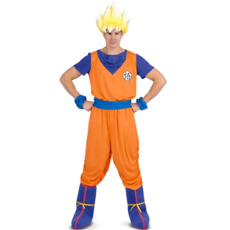 Disfraz De Guerrero Goku adulto - Disfraces de Dragon Ball - Disfraces de Bola de Dragon Adulto