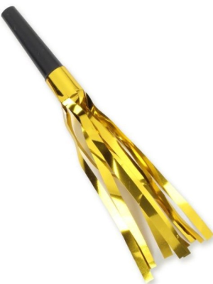 Espantasuegras Dorado Con Flecos 6 Unidades - Cotillon