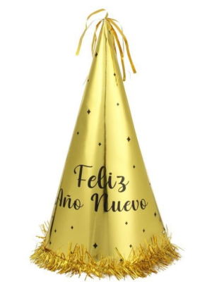 Chistera Feliz Año Nuevo Dorado