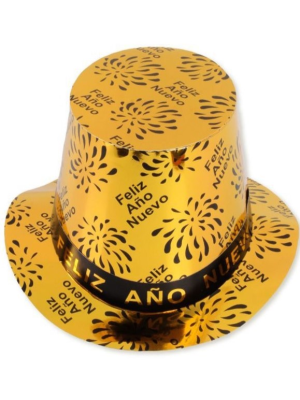 Chistera Feliz Año Nuevo Dorado