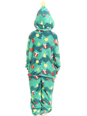 Disfraz De Arbol De Navidad Pijama  Peluche Infantil - Disfraces Navideños para Niños