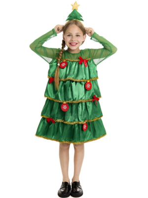 Disfraz De Arbol De Navidad Infantil - Disfraces Navideños - Disfraces Navideños para Niños