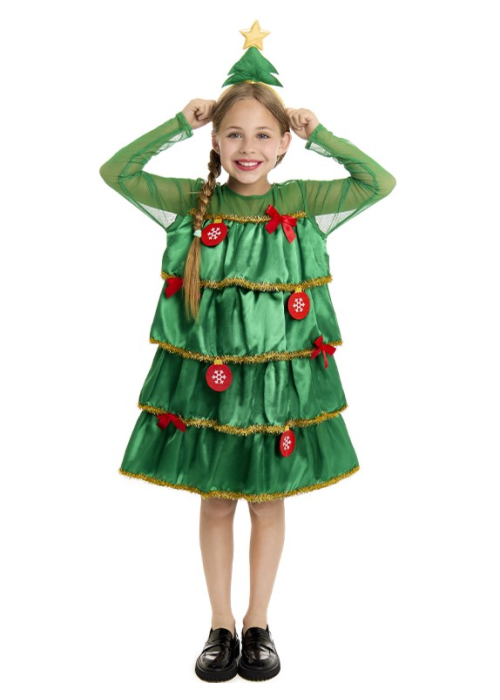 Disfraz De Arbol De Navidad Infantil - Disfraces Navideños - Disfraces Navideños para Niños