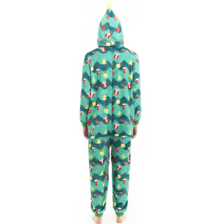 Disfraz De Arbol De Navidad Pijama Peluche Adulto - Disfraces Navideños Adultos