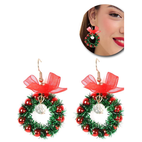 Pendientes De Aro De Navidad - Complementos Navidad - Complementos Navideños
