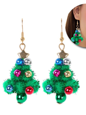 Pendientes De Arbol De Navidad - Complementos Navidad - Complementos Navideños