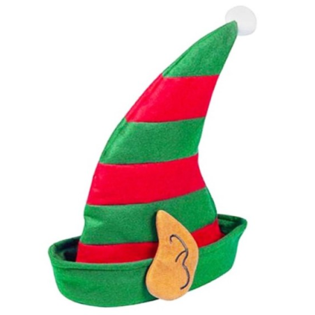 Gorro Elfo Con Orejas adulto - Complementos de Duendes - Complementos Navideños
