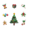 Pegatinas Gel Figuras De Navidad - Decoración Navideña - Complementos Navideños