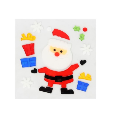Pegatinas Gel Santa Regalos De Navidad - Decoración Navideña - Complementos Navideños
