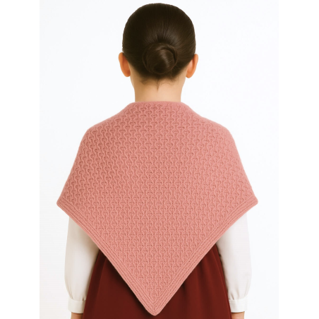 Toquilla Aldeana Niña Rosa Salmon - Trajes Regionales - Toquillas y Mendigozales