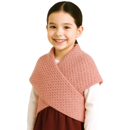Toquilla Aldeana Niña Rosa Salmon - Trajes Regionales - Toquillas y Mendigozales