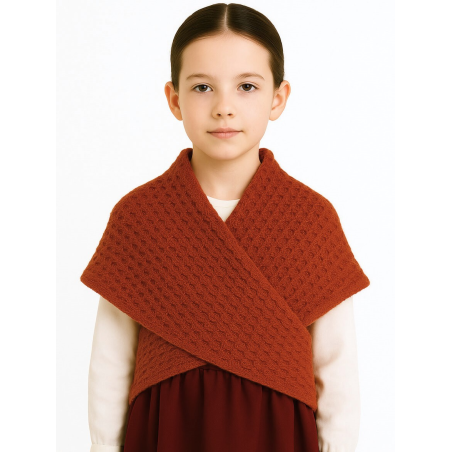 Toquilla Aldeana Niña Naranja Teja - Trajes Regionales - Toquillas y Mendigozales