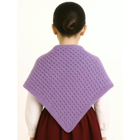 Toquilla Aldeana Niña Morada Lila - Trajes Regionales - Toquillas y Mendigozales