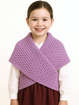 Toquilla Vasca de Aldeana Niña Morada - Toquillas Tradicionales